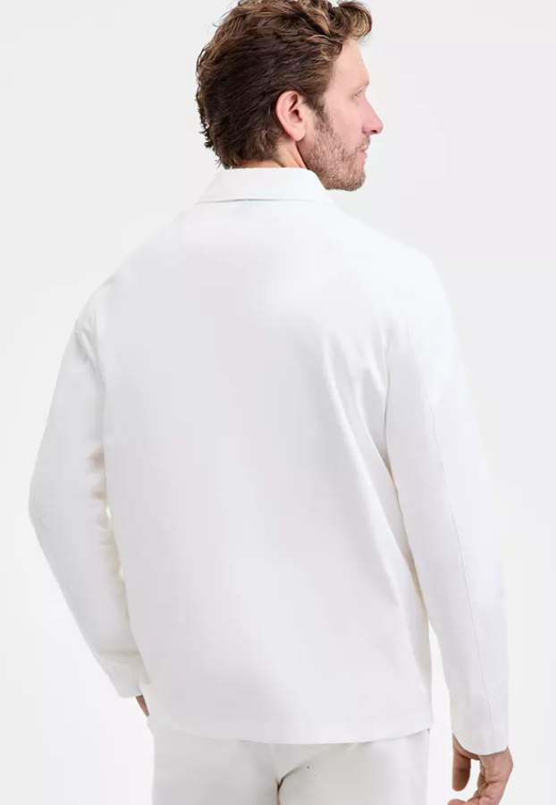 Club Room Mens Slim fit Long Sleeve Button-Up Shirt XXL White Solid