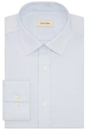 Calvin Klein Mens Slim fit Dress Shirt Small 14.5 in 32-33 Blue Check