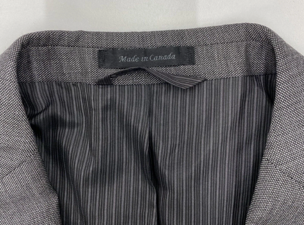 Calvin Klein Mens Slim fit Sport Coat Blazer 44 S Charcoal Grey