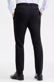 Ted Baker Mens Modern fit Dress Pants 38 / 32 Black Solid Stretch