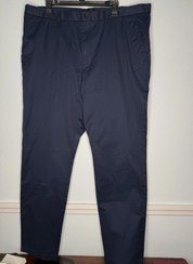Michael Kors Mens Slim fit Dress Pants 30 / 30 Navy Blue Solid