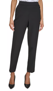 Karl Lagerfeld Womens Slim fit Dress Pants 14 / 30 Black Solid