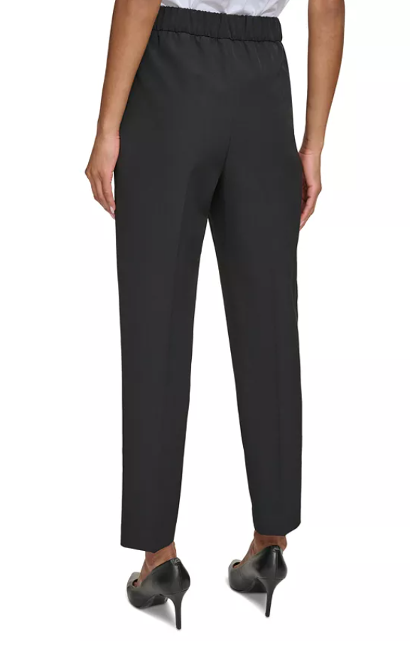 Karl Lagerfeld Womens Slim fit Dress Pants 14 / 30 Black Solid