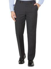 Lauren Ralph Lauren Mens Classic fit Dress Pants 38 / 32 Charcoal Grey Plaid Stretch