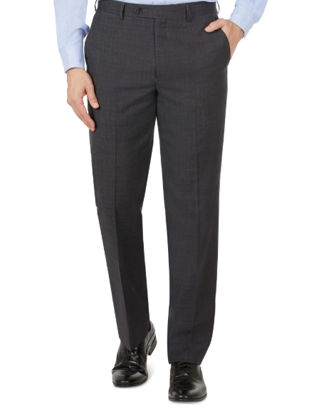 Lauren Ralph Lauren Mens Classic fit Dress Pants 38 / 32 Charcoal Grey Plaid Stretch