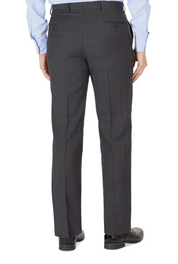 Lauren Ralph Lauren Mens Classic fit Dress Pants 38 / 32 Charcoal Grey Plaid Stretch