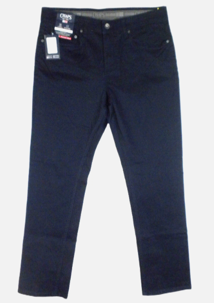 Chaps Mens Slim fit Casual Pants 32 / 30 Navy Blue Solid