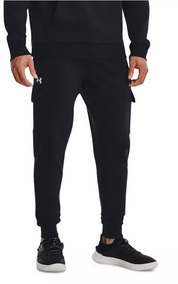 Under Armour Mens Modern fit Joggers Fleece Pants Small Black Solid