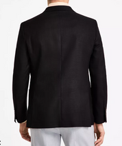 Nautica Mens Modern fit Sport Coat Blazer 44 R Black Solid