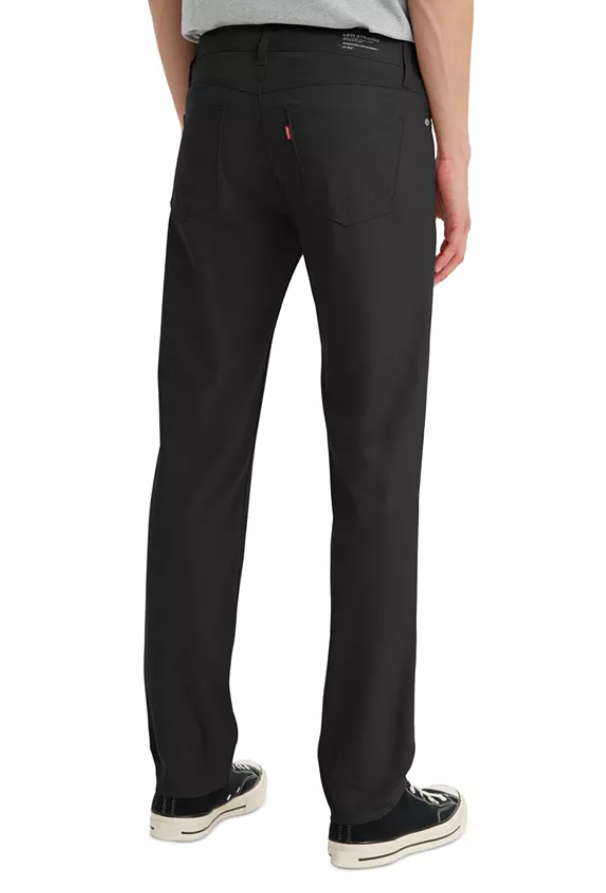 Levis Mens Slim fit Casual Pants 34 / 32 Black Solid