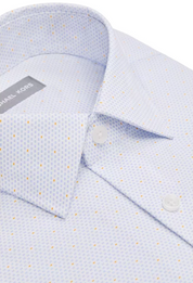 Michael Kors Mens Regular fit 34-35 Dress Shirt Shirt XXL White Argyle/Diamond