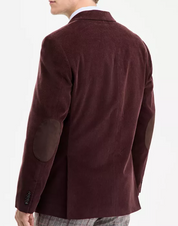 Tommy Hilfiger Mens Modern fit Corduroy Sport Coat Blazer 40 S Brown Solid