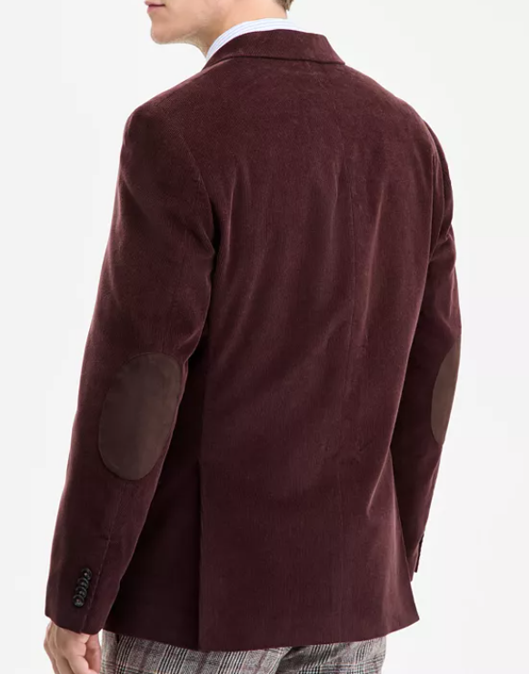 Tommy Hilfiger Mens Modern fit Corduroy Sport Coat Blazer 40 S Brown Solid