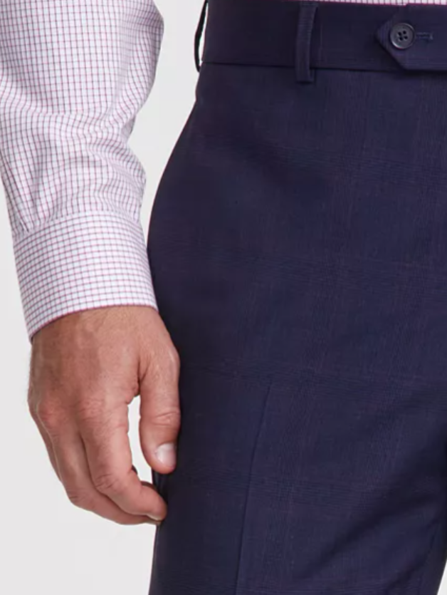 Brooks Brothers Mens Classic fit Dress Pants 38 / 30 Blue Plaid