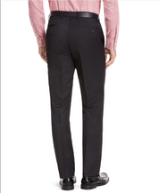 Izod Mens Classic fit Dress Pants 30 / 30 Dark Grey Solid