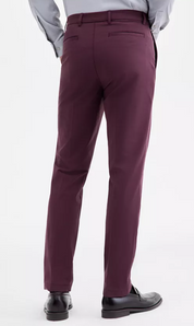 Michael Kors Mens Classic fit Cotton Dress Pants 32 / 30 Red Solid