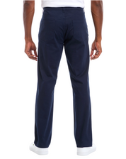Izod Mens Straight fit Casual Pants 38 / 32 Navy Blue Solid