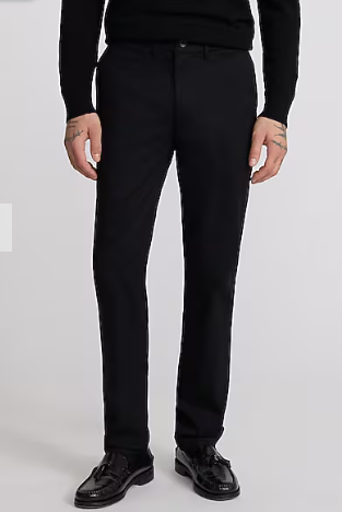 Express Photographer Mens Slim fit Pants 36 / 30 Black Solid