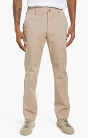 Bonobos Mens Slim fit Chinos Pants 44 / 32 Beige Solid