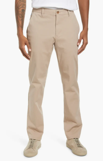 Bonobos Mens Slim fit Chinos Pants 44 / 32 Beige Solid