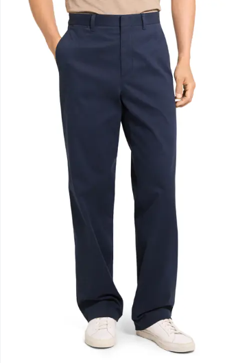 Theory Mens Straight fit Chinos Pants 34 / 30 Navy Blue