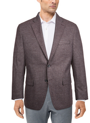 Michael Kors Mens Classic fit Sport Coat Blazer 44 L Purple Striped
