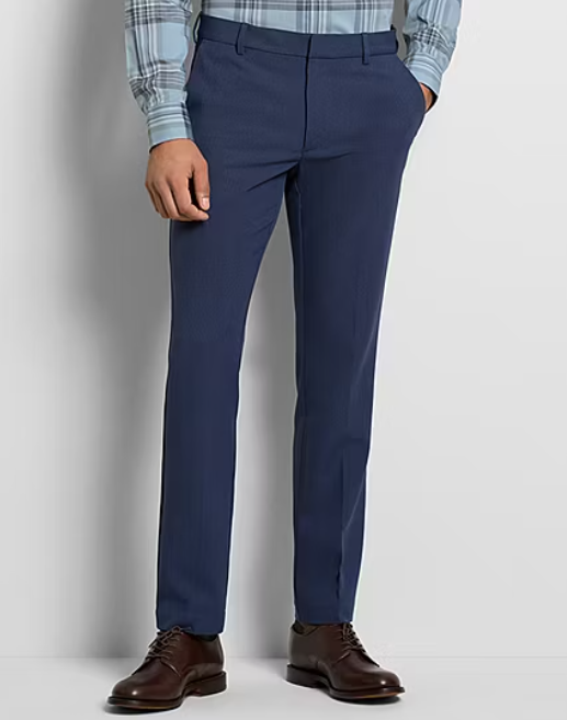 Van Heusen Mens Slim fit Dress Pants 38 / 30 Blue