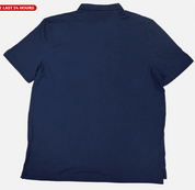 Nautica Mens Regular fit Short Sleeve Polo Shirt XXL Navy Blue Solid