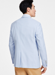 Michael Kors Mens Classic fit Sport Coat Blazer 46 L Light Blue Solid