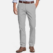Tommy Hilfiger Mens Modern fit Chinos Pants 36 / 30 Light Grey Solid