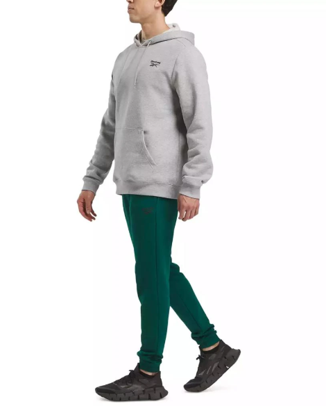 Reebok Mens Regular fit Joggers Pants Sweatpants XL Green Solid