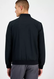 Alfani Mens Classic Fit Full Zip Coat XXXL Black Reversible Solid