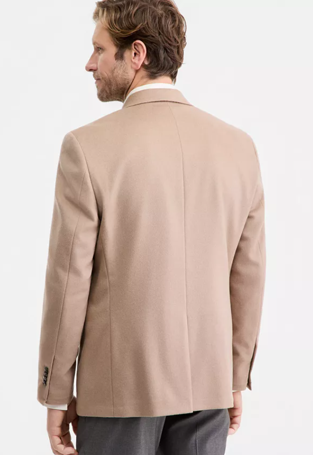 Michael Kors Mens Classic fit Sport Coat Blazer 42 S Beige Solid