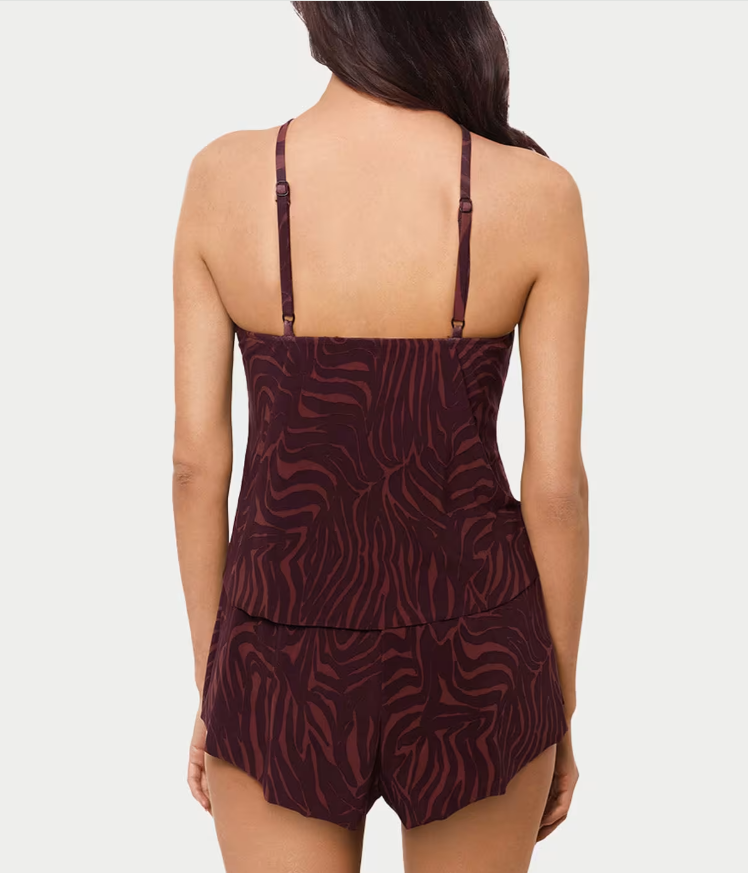 Magicsuit Women's Romper High Neck One Piece Swimsuit 12 Brown