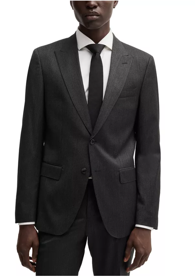 Hugo Boss Mens Slim fit Suit Jacket Blazer 42 R Black