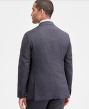 Ted Baker Mens Modern fit Sport Coat Blazer 44 L Grey Solid Stretch Wool