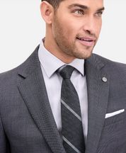 Ted Baker Mens Modern fit Sport Coat Blazer 44 L Grey Solid Stretch Wool