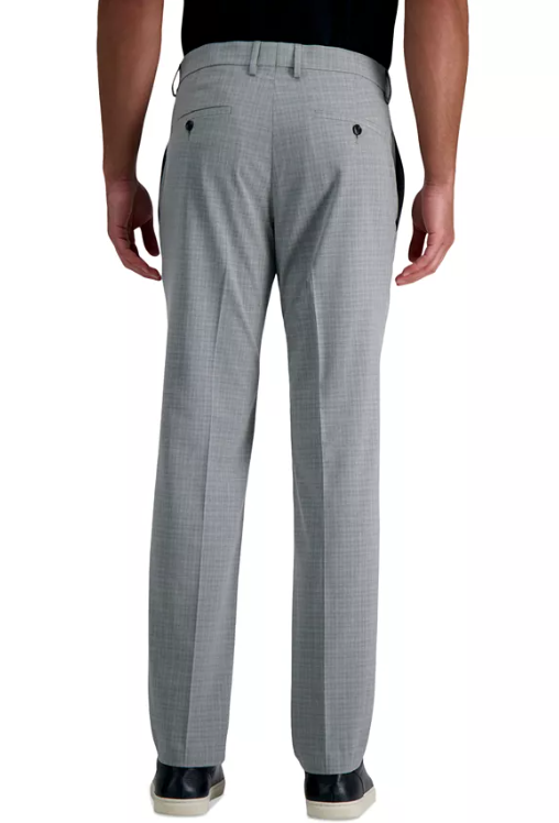 Kenneth Cole Mens Slim fit Dress Pants 32 / 29 Grey Check Stretch