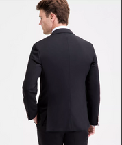 Ted Baker Mens Modern fit Sport Coat Blazer 44 R Black Solid Stretch