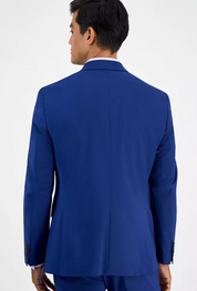 Hugo Boss Mens Modern fit Sport Coat Blazer 44 S Navy Blue Solid Stretch Wool
