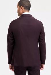 Ted Baker Mens Modern fit Wool Suit Jacket Blazer 40 R Red Solid