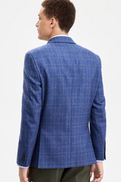 Tommy Hilfiger Mens Modern fit Sport Coat Blazer 40 R Blue Solid Stretch