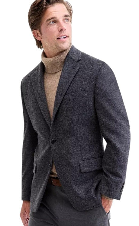 Michael Kors Mens Classic Wool Cashmere Blazer Sport Coat 54 R Charcoal Grey