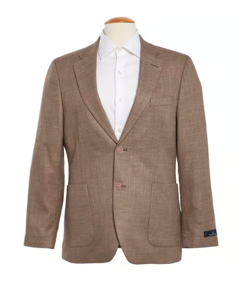 Nautica Mens Modern fit Sport Coat Blazer 44 S Beige Stretch