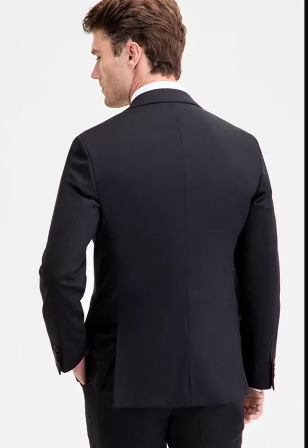 Ted Baker Mens Modern fit Sport Coat Blazer 40 R Black Solid Stretch