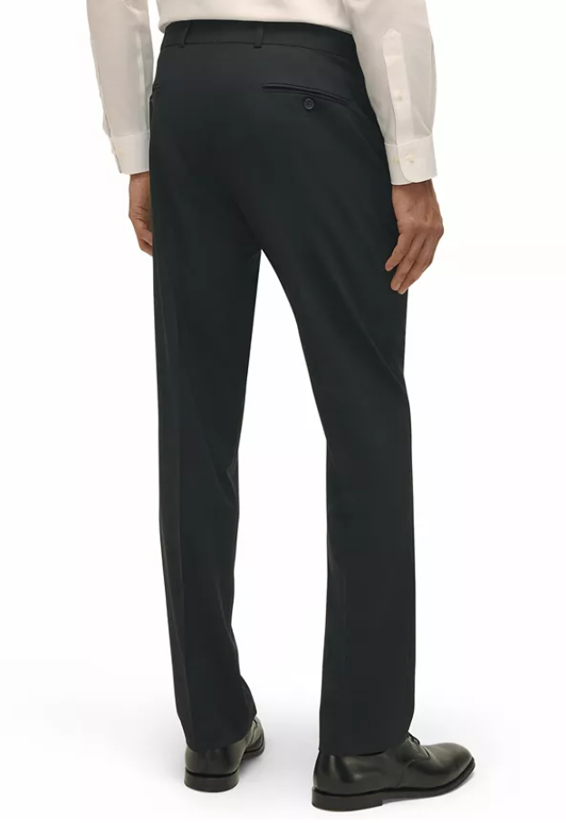 Brooks Brothers Mens Classic fit Dress Pants 44 / 30 Black Solid
