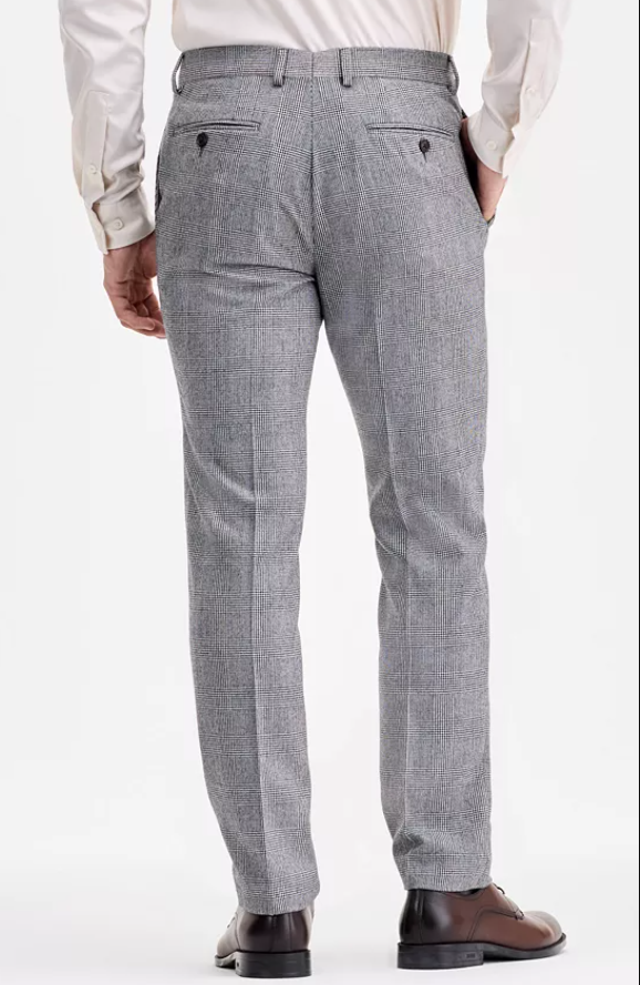 Ted Baker Mens Modern fit Dress Pants 34 / 32 Black Solid Stretch
