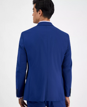 Hugo Boss Mens Modern fit Sport Coat Blazer 40 L Navy Blue Solid Stretch