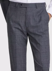 Calvin Klein Mens Skinny fit Dress Pants 33 / 30 Charcoal Grey Plaid
