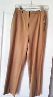 Casual Corner Womens Classic fit Dress Pants 14 / 32 Brown Solid